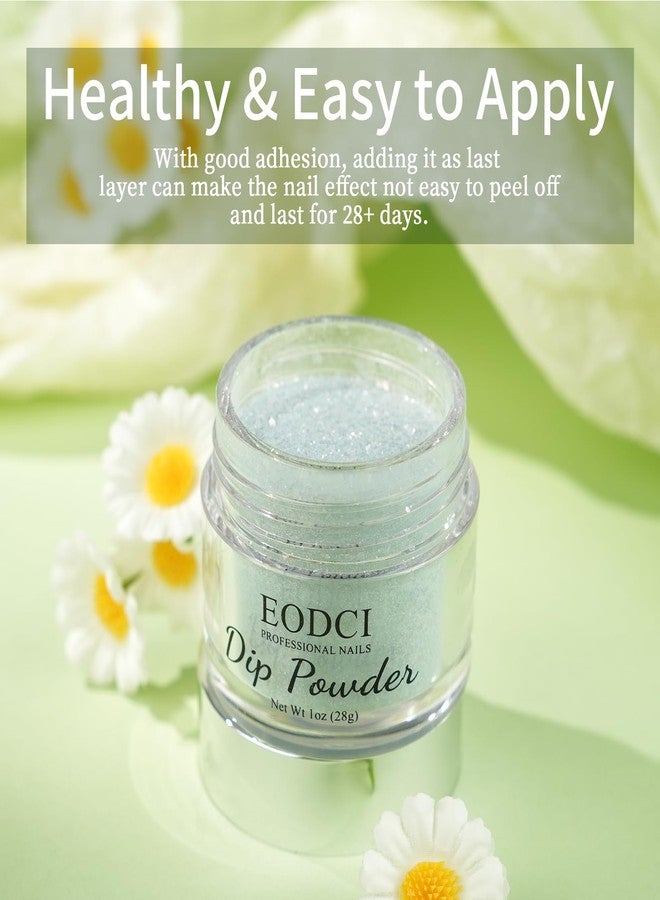 EODCI Color Changing Glitter Nail Dip Powder,1 Oz Light Blue to Dark Blue Sun & U V Light Changing Color for Dip Nail Art French Manicure Nail Starter & Home DIY Salon Use No Needed Lamp Curing - Image 2